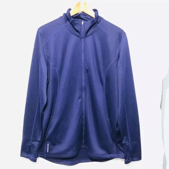 Champion Womens Jacket Purple Active Power Train Full Zip Thumb Hole Workout 2XL - Picture 6 of 9